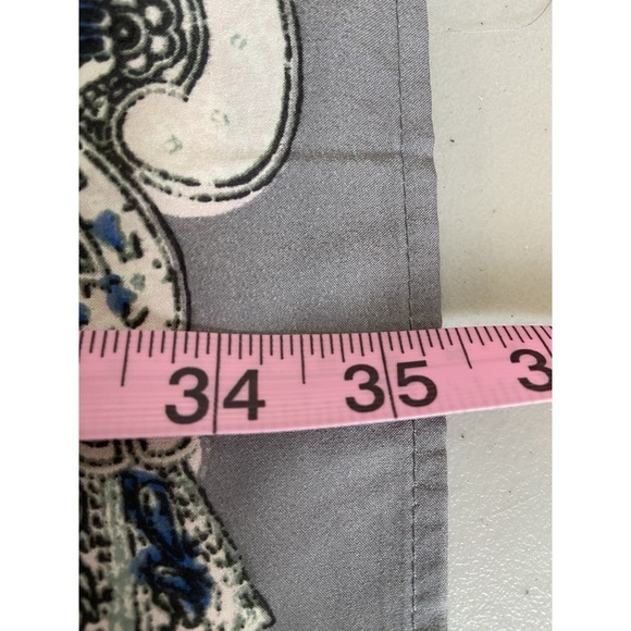 Ann Taylor LOFT Women's Size Medium Blush Pink Paisley Shift Dress V Neck - Picture 6 of 8